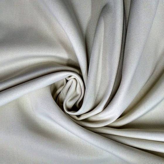 Tessuto per tende ignifugo coprente - bianco/beige