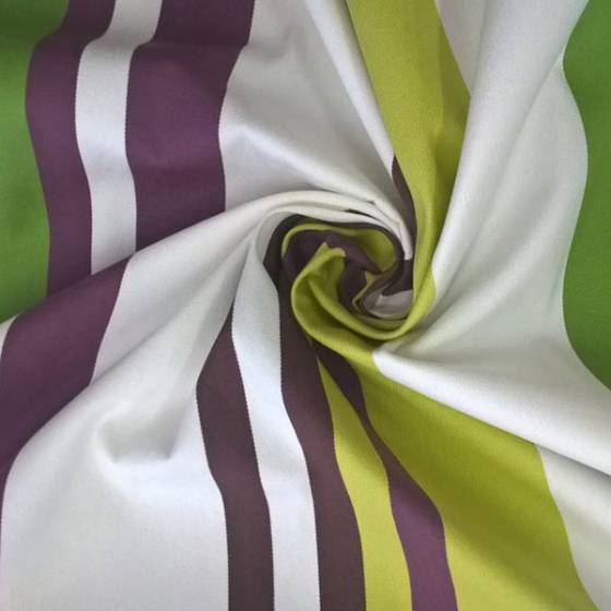 Tessuto per arredo e coperture da esterno resistente a righe - multicolor