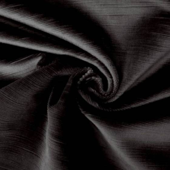 Tessuto per arredo e rivestimento in velluto di cotone - nero