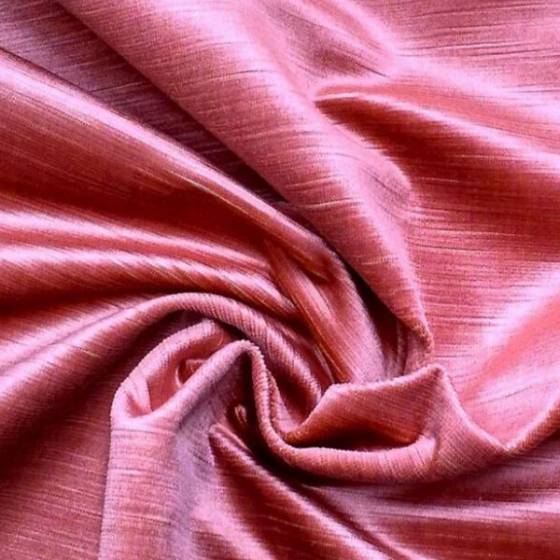 Tessuto per arredo e rivestimento in velluto di cotone - rosa