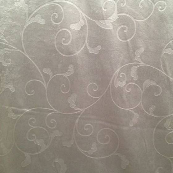 Tessuto damascato per tende e arredo - grigio chiaro