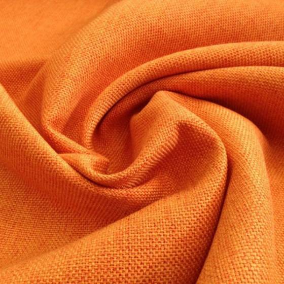 Tessuto per arredo e rivestimento misto cotone resistente -arancione